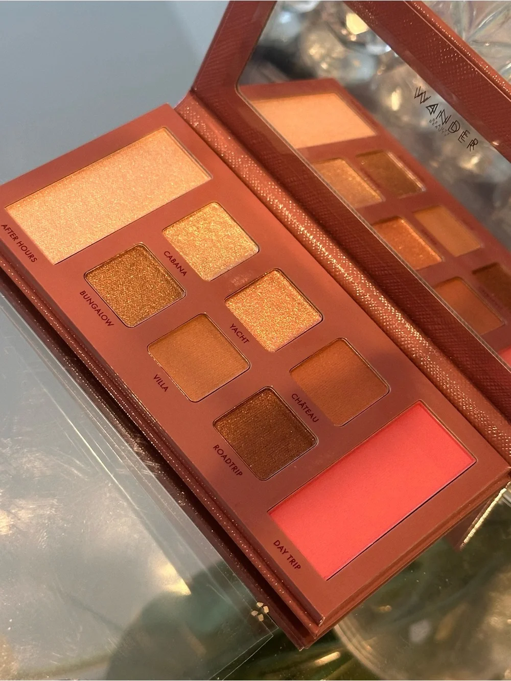 Wander Beauty GETAWAY Eye & Face Palette Blush, Highlighter & Eyeshadow NIB
